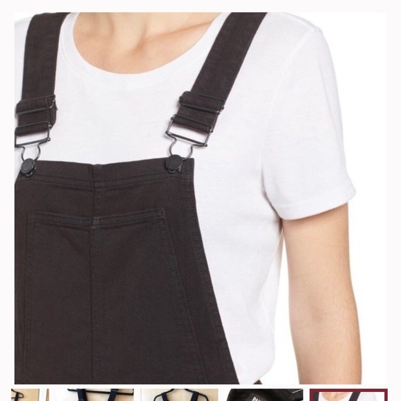 PAIGE Nellie Black Denim Overalls NWOT - Picture 10 of 14